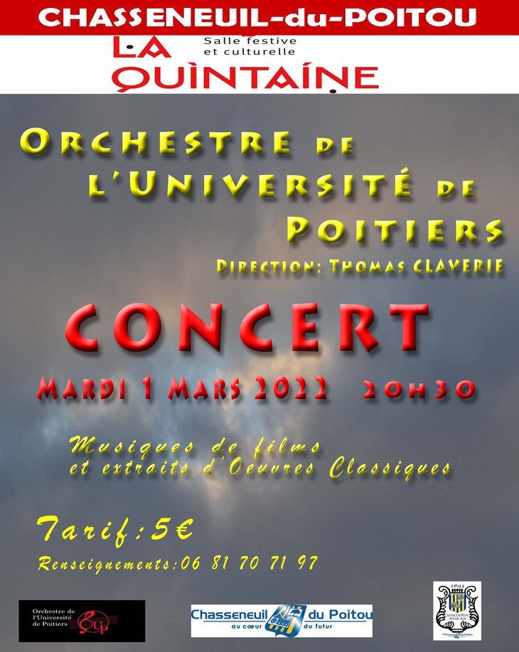 Concert de l’orchestre de l’université de Poitiers