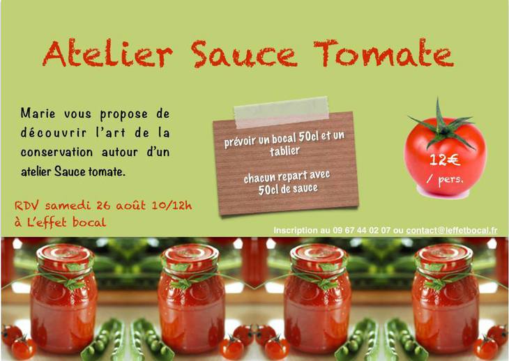 Atelier Sauce Tomate