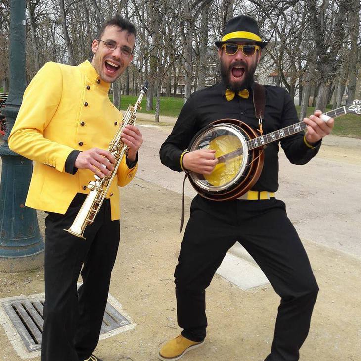 Yellow Bounce - Duo banjo/sax New Orleans