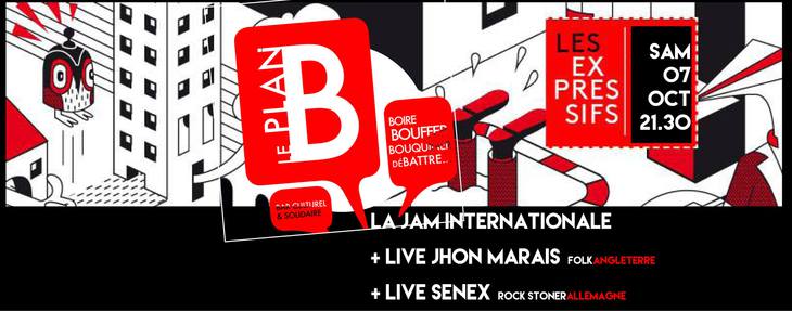 Jam Internationale + Live - Les Expressifs 