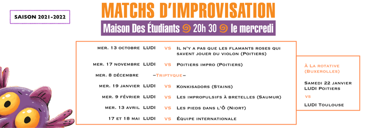 Match d'impro LUDI vs LES KONKISADORS (Stains)