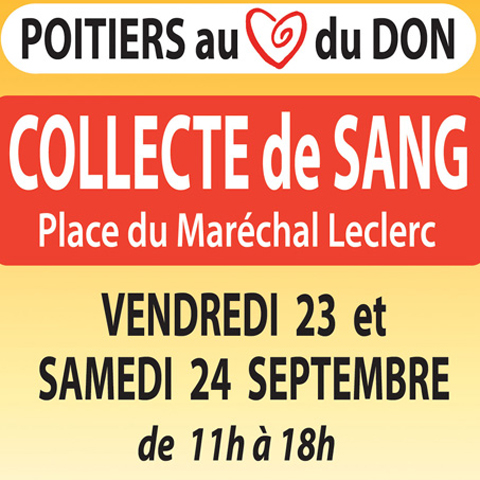 Poitiers au Coeur du Don - Collecte de sang