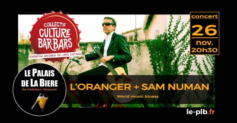 FESTIVAL CULTURE BAR-BARS - L'Oranger & Sam Numan (World music)