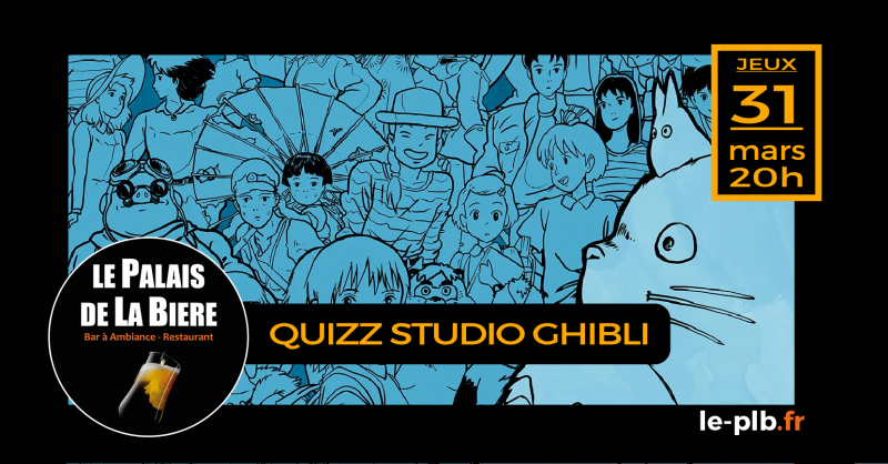 Soirée Quizz - Spécial Studio Ghibli