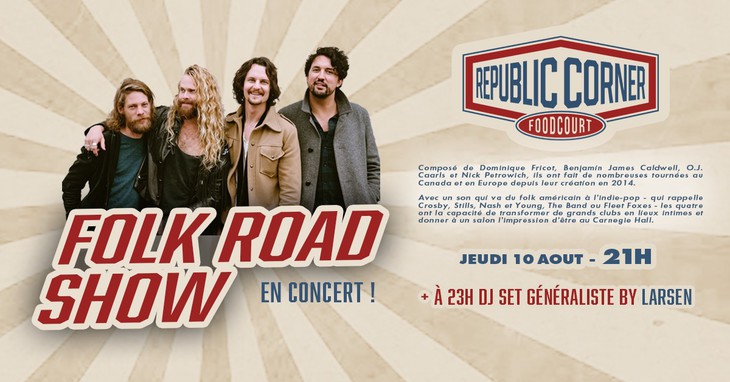 Folk Road Show en concert gratuit