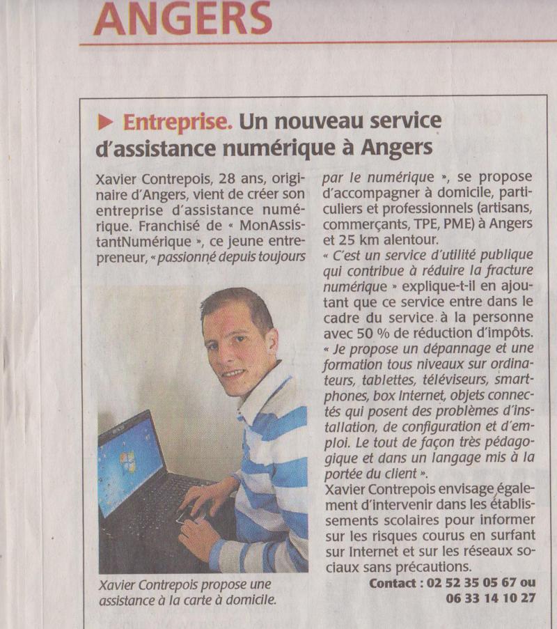 Article de presse pour Angers