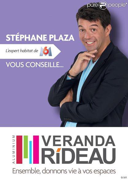 STEPHANE PLAZA célèbre animateur sur M6 est l'ambassadeur VERANDA RIDEAU